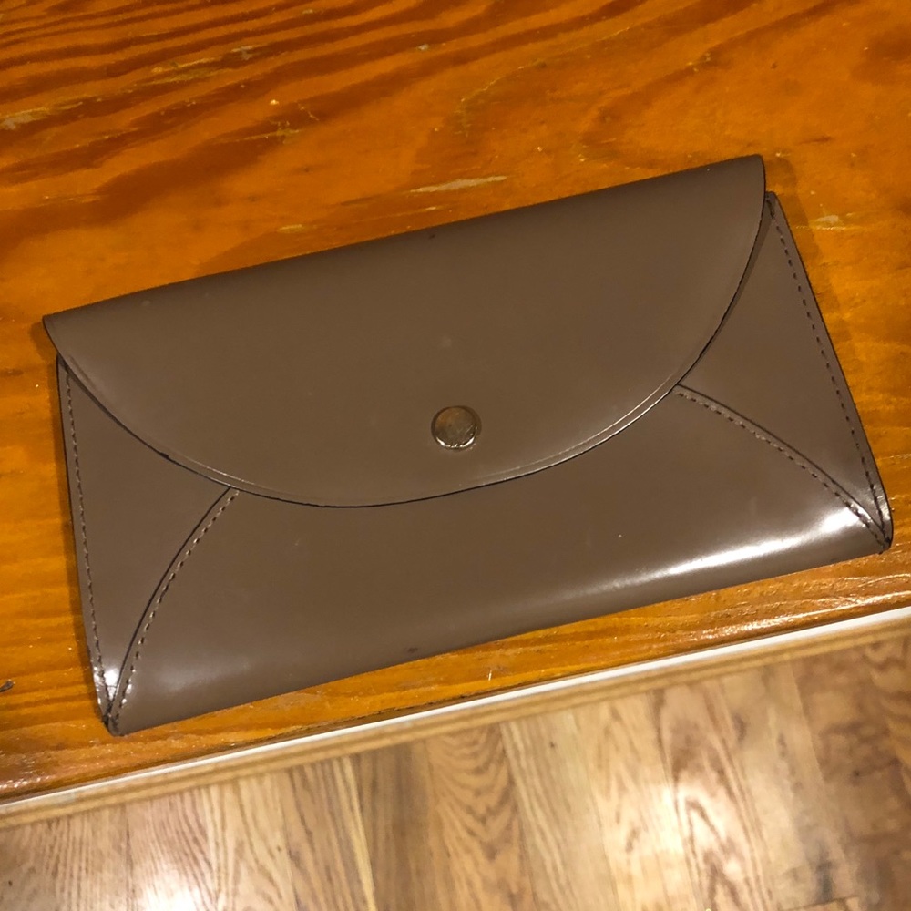 Rare Kate Spade Saturday Brown & Gold Wallet